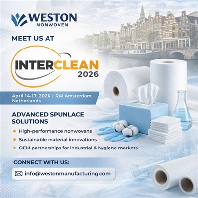 Weston Nonwoven демонструє передові рішення Spunlace на Interclean Amsterdam ...